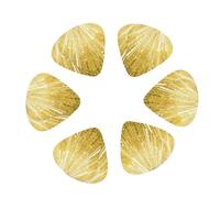 3 Different Thickness Gold Bling Print Guitar Picks for Electric Guitar,Acoustic Guitar,12-pack