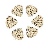 3 Different Thickness Hairy Ferret Print Guitar Picks for Electric Guitar,Acoustic Guitar,12-pack