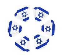3 Different Thickness Israeli flag Print Guitar Picks for Acoustic Guitar,Electric Guitar,12-pack