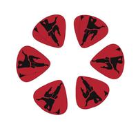 3 Different Thickness karate men Print Guitar Picks for Electric Guitar,Acoustic Guitar,12-pack