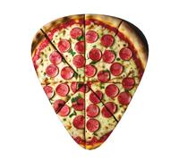 3 Different Thickness Large Pizza Print Guitar Pick Plectrums For Bass Ukulele Acoustic Guitars