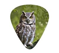 3 Different Thickness Owl Tree Branches Print Guitar Pick Plectrums For Bass Ukulele Acoustic Guitars