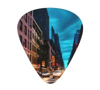 3 Different Thickness Streets Of New York City Print Guitar Pick Plectrums For Bass Ukulele Acoustic Guitars