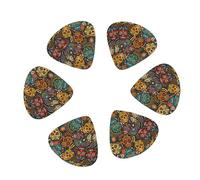 3 Different Thickness Sugar and Skulls Style Print Guitar Picks for Electric Guitar,Acoustic Guitar,12-pack