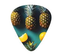 3 Different Thickness Tropical Fruit Pineapple Print Guitar Pick Plectrums For Bass Ukulele Acoustic Guitars