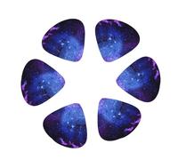 3 Different Thickness Universe Galaxy Star Space Print Guitar Picks for Electric Guitar,Acoustic Guitar,12-pack