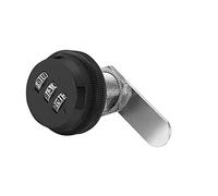 3 Digit Code Combination Cam Lock 20mm Password Coded Locks Zinc Alloy Coded Security Lock for Box Cabinet Mailbox Drawer Door Furniture Black