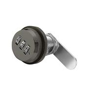 3 Digit Code Combination Cam Lock 30mm Password Coded Locks Zinc Alloy Coded Security Lock for Box Cabinet Mailbox Drawer Door Furniture Gun Color