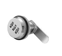 3-Digit Code Combination Cam Locks Box Cabinet Door Mailbox Wardrobe Filing Cabinet Cam Locks Zinc Alloy 25mm Password Locks, Silver, 1 Pcs