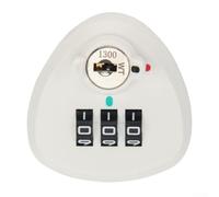 3 Digit Code Combination Lock, 20/25mm Zinc Alloy Security Cam Lock, Password Coded Lock, For Mailboxes, Drawers, Cabinets, Lockers(25mm White)