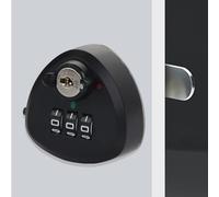 3 Digit Code Combination Lock, 20/25mm Zinc Alloy Security Cam Lock, Password Coded Lock, For Mailboxes, Drawers, Cabinets, Lockers(20mm Black)