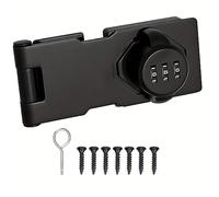 3 Digit Combination Cabinet Lock, Keyless Hasp Latch for Cupboards | No-drill installation • Zinc alloy construction • Privacy protection • Secure slide latch design for home and office use