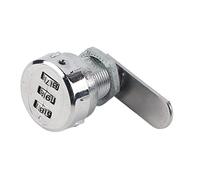 3 Digit Combination Cam Lock, Zinc Alloy Cabinet Drawer Password Code Locks Anti Theft Locker for Mailbox Security Tool Box Camlock for Safety Door Furniture Cupboard Wardrobe Silver 17~23mm