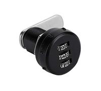 3 Digit Combination Cam Lock Zinc Alloy Keyless Metal Cabinet Lock Password Security Coded Furniture Accessories for Cabinet Drawer Mailbox Door (L=19 0.5~12mm)