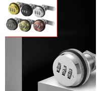 3-Digit Combination Lock Box, Zinc Alloy Security Cabinet for Caravans Motorhomes Boats, Black/Silver/Gold/Red Bronze