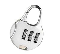 3 Digit Combination Padlock Alloy Steel Luggage Suitcase 2 Pack | Secure your travel bags and suitcases without the worry of losing keys using this reliable three-digit lock.