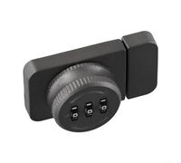 3-Digit Keyless Combination Lock with Password Display for Glass Cabinet, Sliding Door or Locker, Zinc Alloy Construction, No Dril(Grey)