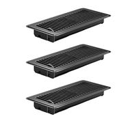 3 Divisions 4x10 Inch Metal Outlet Covers for Floor Ceiling Wall HVAC Arrangements Break on Installation Aluminum Alloy HVAC Ventilation Grates