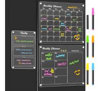 3 Divisions Recyclable Erasable Board Simple Clip Home Scheduling Including Clear Display and Tool Complimentary Arrange Recyclable