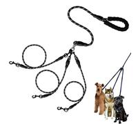 3 Dog Leash No Tangles, 360 ° Rotating Anti Entanglement 3 Dog Leash with Sturdy Handle, Suitable for Carrying Multiple Beloved Pets for Travel Multiple No Tangles