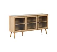 3 Door Sideboard ALBANY 150 cm 40 cm Light Brown