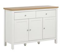 Beliani 3 Door Sideboard Atoca Off-White