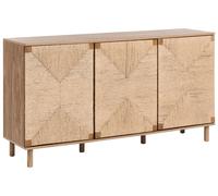 Beliani 3 Door Sideboard Bondi Light Brown