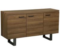 3 Door Sideboard Dark Wood TIMBER