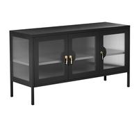 3 Door Sideboard GLEORA Metal Black