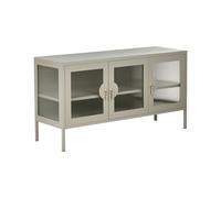 3 Door Sideboard GLEORA Metal Light Beige