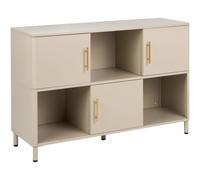 Beliani 3 Door Sideboard Ombura Metal Beige