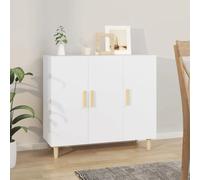 3 Door Sideboard Storage Cupboard Buffet Cabinet with Shelf Living Room TV Stand