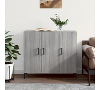3 Door Sideboard Storage Cupboard Buffet Cabinet with Shelf Living Room TV Stand