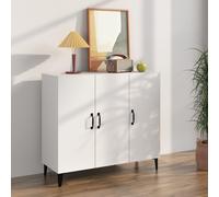 3 Door Sideboard Storage Cupboard Buffet Cabinet with Shelf Living Room TV Stand