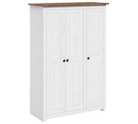 3-Door Wardrobe Pine Panama Range Bedroom Organisers Multi Colours vidaXL