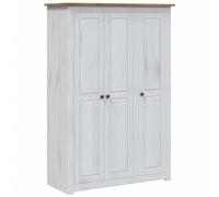3-Door Wardrobe Pine Panama Range Bedroom Organisers Multi Colours vidaXL