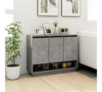 vidaXL Sideboard Concrete Grey 97x31x75 cm Engineered Wood