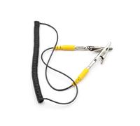 3. Double-Clip Coiled Grounding Wire for Sensitive Devices Anti-Static Metal Cord Accessories Electrostatic Discharge Wristband