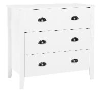 3 Drawer Chest DONOVAN White