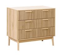 Beliani 3 Drawer Chest Lynwood Light Brown