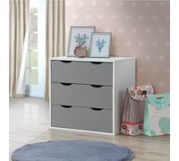 3 Drawer Chest Modern Bedroom Storage Unit