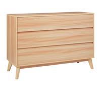 3 Drawer Chest SARDIS Light Brown