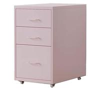 3-Drawer Rolling File Cabinet Mobile Under Desk Storage for Home Office - Compact and Stylish Iron File Organizer, Space-Saving Solution