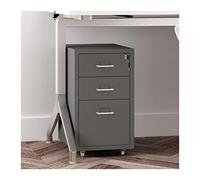 3 Drawer Rolling File Cabinet with Lock - Secure Mobile Storage for Office Documents