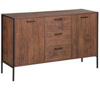 Beliani 2 Door Sideboard Tifton Dark Brown