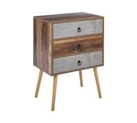 3 Drawer Chest BATLEY Grey Concrete Effect