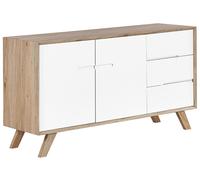 Beliani 2 Door Sideboard Forester Brown/ White