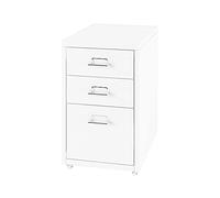 3 Drawer Storage Cabinet Mobile Filing Cart Compact Drawer Unit for Efficient Home Office Filing and Organization
