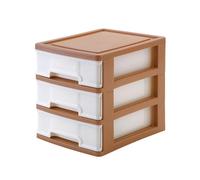 3 Drawers Dresser Tower - Desktop 3-Drawer Storage Organizer | Stackable Makeup Desk Container | Study Room Stackable Storage | Drawer Bins For Stationary | Drawer For Gel Pen Tabletop