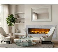 3-En-1 Acantha Pinnacle Fully Inset Media Wall Fire In Concrete Effect